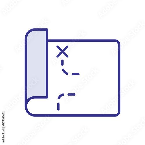 Map Icon Vector Stock Illustration