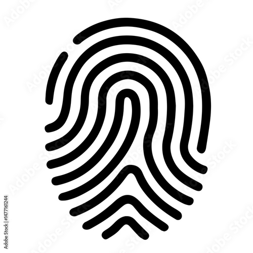 Fingerprint touch id icon on white background vector
Vector cybersecurity icon