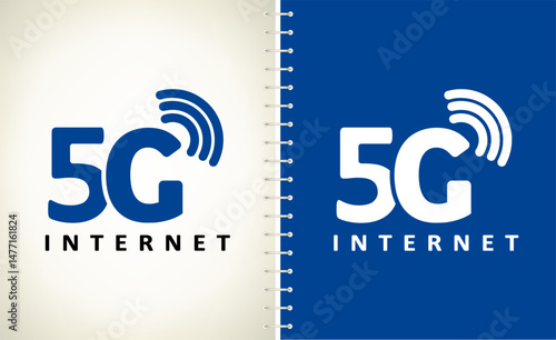 5G Internet logo. Vector design