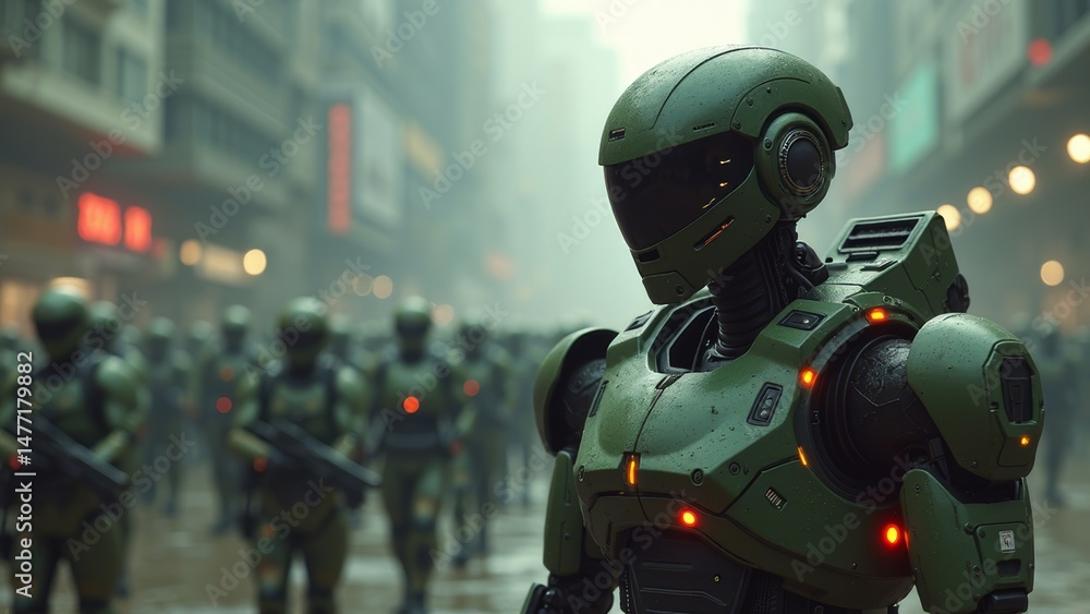 Mechanical Soldiers City Scene Mechanical Soldiers City Scene