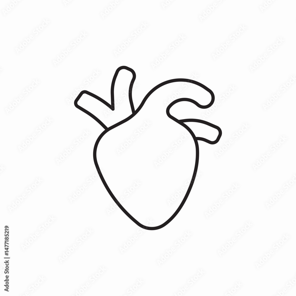 Obraz premium ⁠heart medicine icon vector 