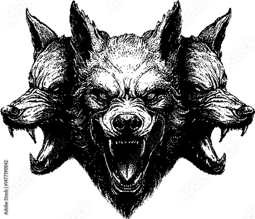 Dark Aesthetic Dithering Graphic
