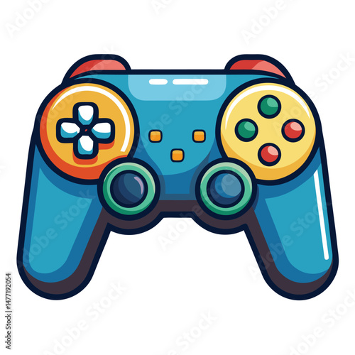 Controller gaming instrument isolated on white background
