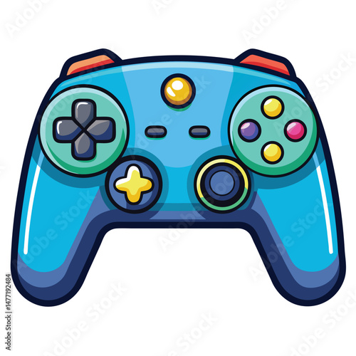 Controller gaming instrument isolated on white background