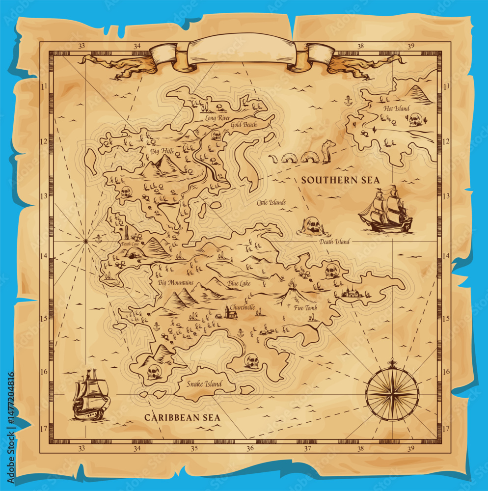 Obraz premium masterful design for a mysterious treasure hunt