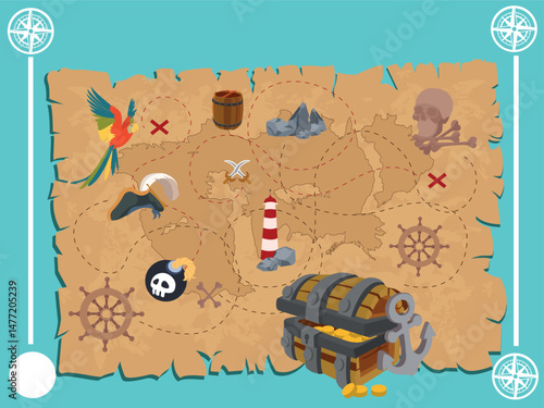 outstanding layout for an exhilarating treasure chase
