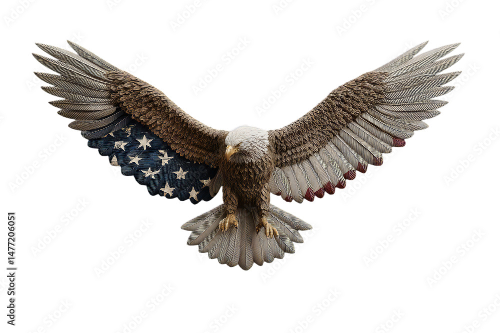 Fototapeta premium American bald eagle png