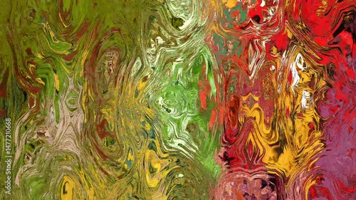 Wallpaper Mural Vibrant abstract painting with swirling colors suitable for backgrounds, art prints, posters, websites, and social media graphics.ankmated footage  Torontodigital.ca