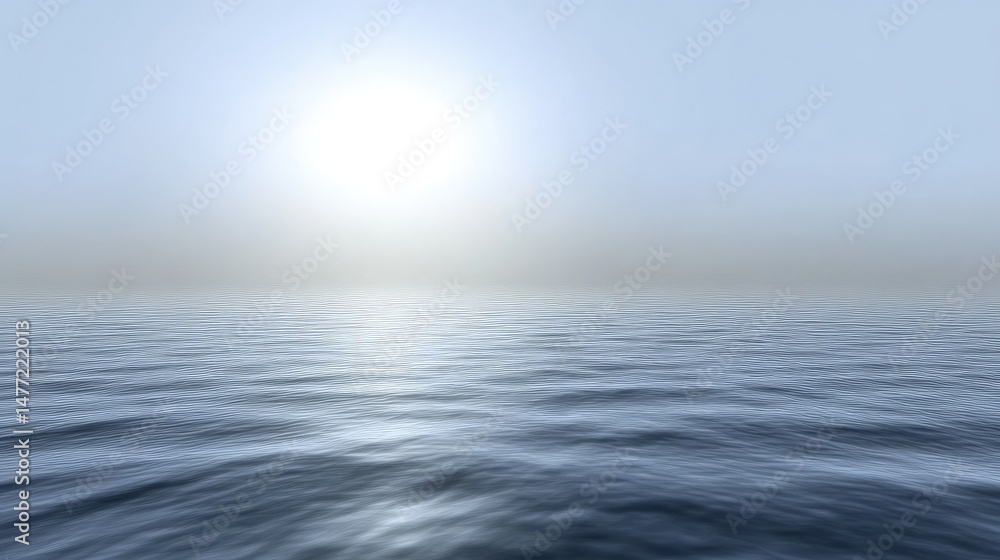 Fototapeta premium Simulated ice fog blending into pale blue with a soft winter chill effect
