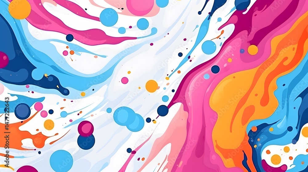 Fototapeta premium Professional Abstract Hand Painted Texture Gouache Background for Design Projects