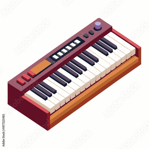 keyboard  gaming instrument isolated on white background