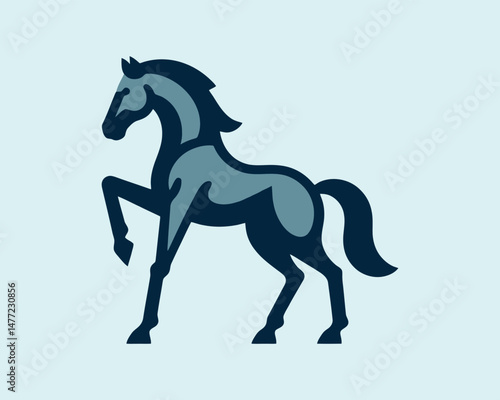 Horse abstract logo for professional use