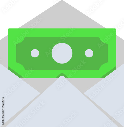Money Envelope Flat Icon