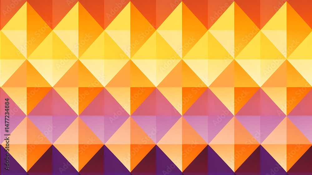 Vibrant Seamless Rhombic Pattern in Orange and Violet for Design Projects Vibrant Seamless Rhombic Pattern in Orange and Violet for Design Projects