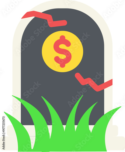 Bad Finance Economy Flat Icon