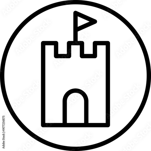 sand castle icon