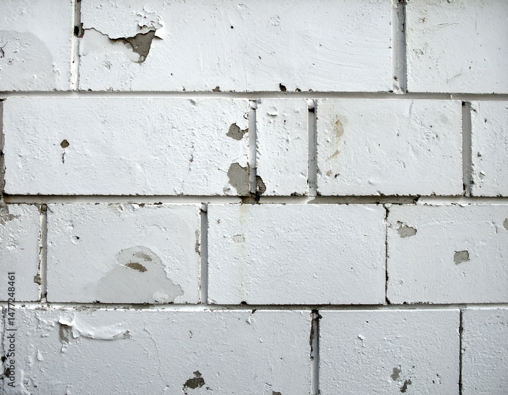 White brick wall texture with peeling paint. Perfect for backgrounds, design, and textures. White brick wall texture with peeling paint. Perfect for backgrounds, design, and textures.