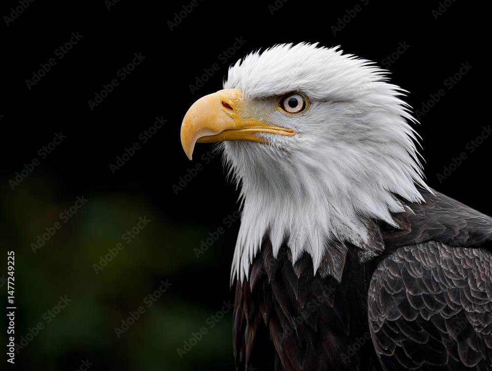 Close-up of majestic bald eagle Close-up of majestic bald eagle