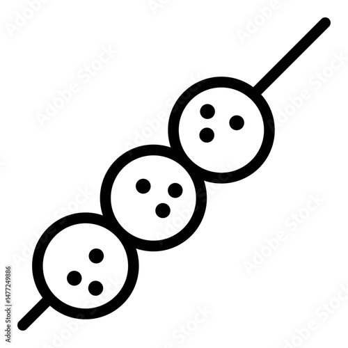 Meatballs icon. Vector line icon