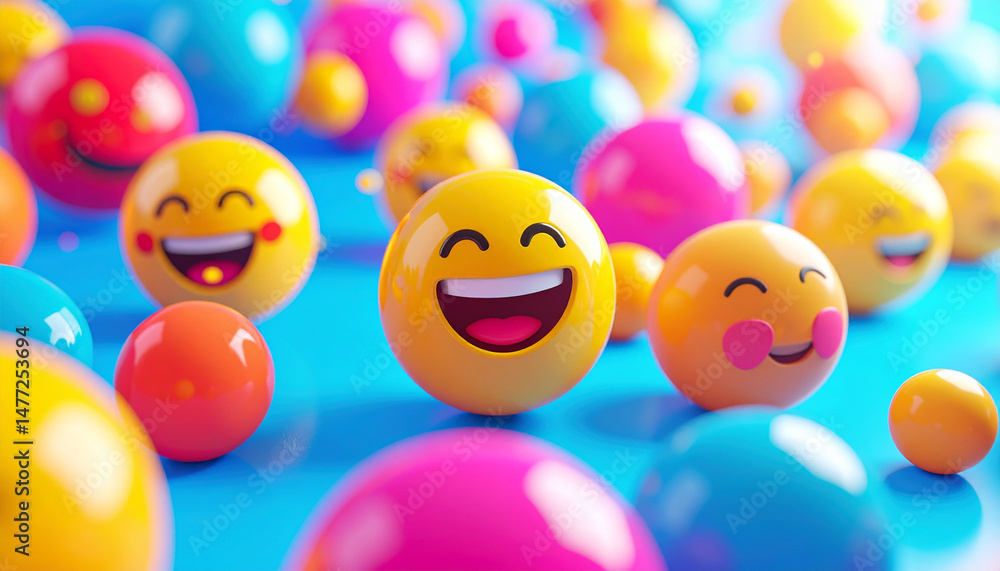 Vibrant celebration of World Emoji Day with a playful composition of 3D emoji, digital expression and communication.
Vibrant celebration of World Emoji Day with a playful composition of 3D emoji, digital expression and communication.