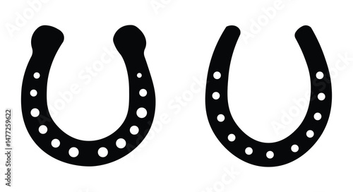 Horseshoe icon set. horseshoe Vector Design Icon Style
