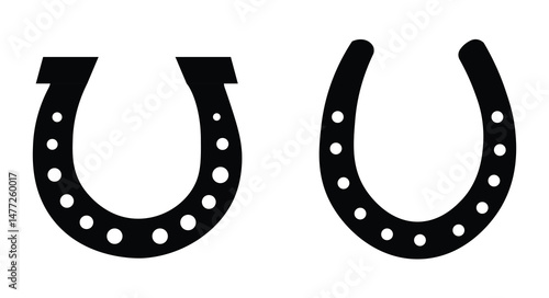 Horseshoe icon set. horseshoe Vector Design Icon Style
