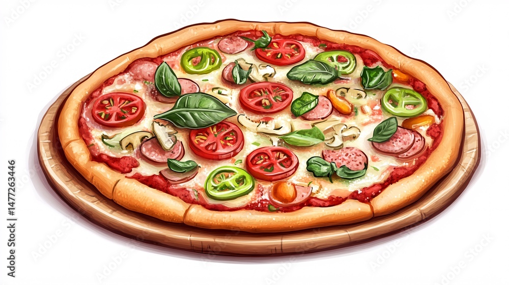 pizza isolated on white background pizza isolated on white background
