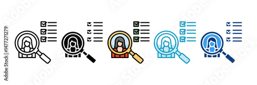 Tenant Screening  Icon Set Multiple Style Collection