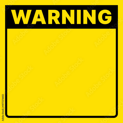Caution Warning Sign SVG – Bold Stop Alert Danger Notice Label – Safety Signage for Industrial Workplace and Digital Use – Editable Vector Icon