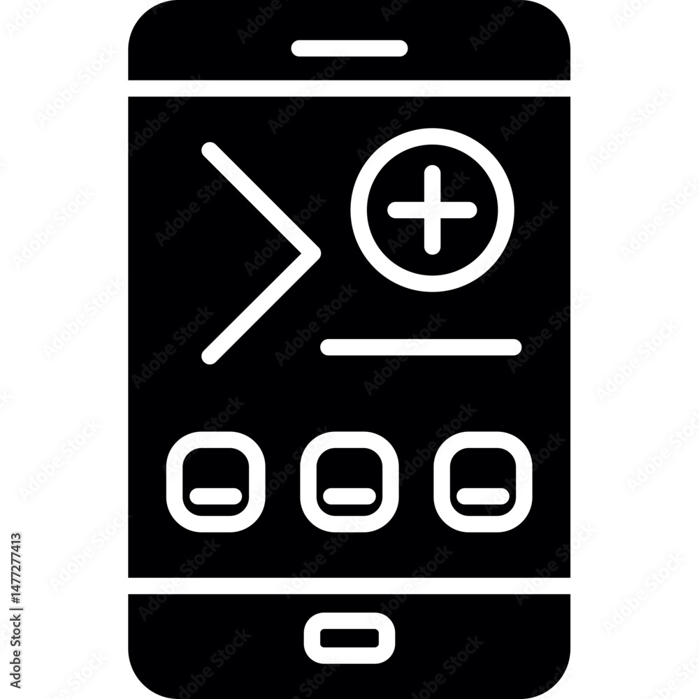 Smartphone Layout Design Icon Smartphone Layout Design Icon