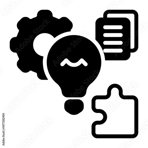 Solution icon, glyph icon style