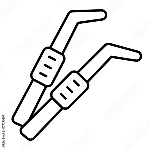 Cotton Pliers line icon