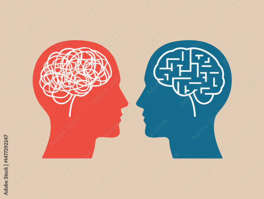Understanding the Difference Between Chaotic and Organized Thinking A Visual Representation Understanding the Difference Between Chaotic and Organized Thinking A Visual Representation