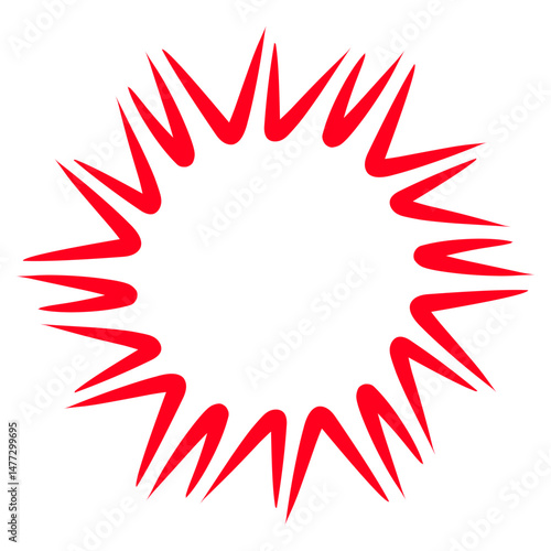 Crimson radiant burst against absolute darkness abstract graphic representation