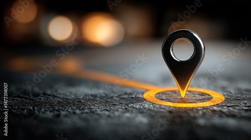 Wallpaper Mural Ai-assisted strategy map icon concept representing predictive investment opportunities on a city street pin Torontodigital.ca