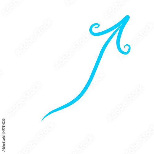 Stylized upward arrow on black background representing direction and ascension