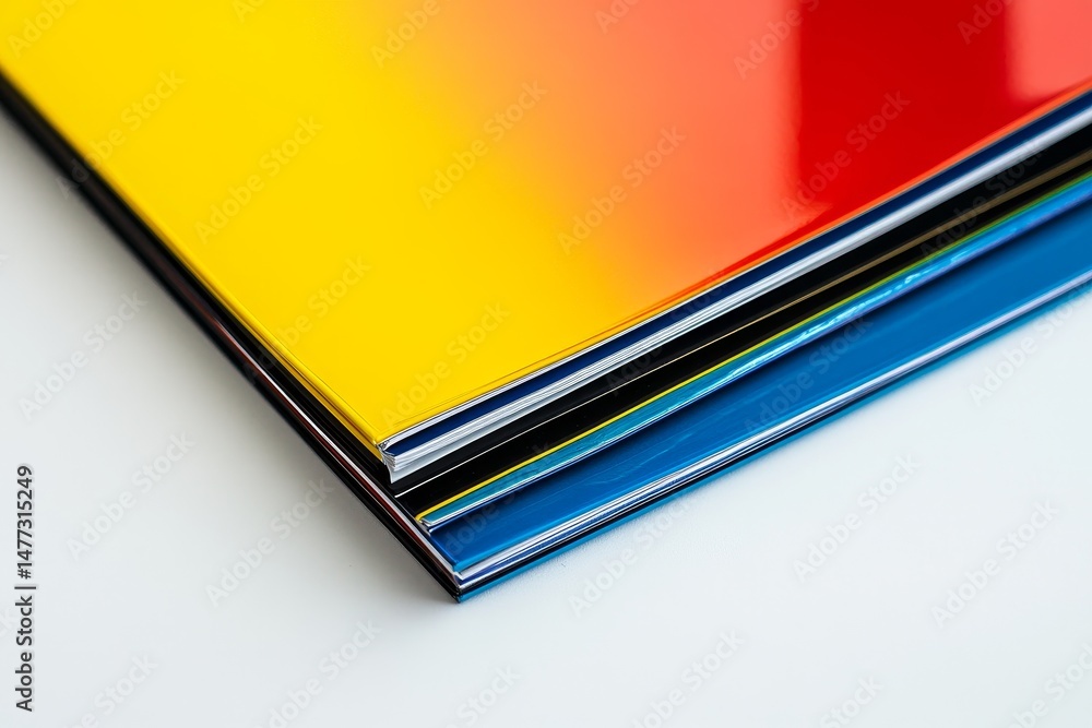 Colorful Stack of Acrylic Sheets Showing a Brilliant Spectrum of Shades and Hues Colorful Stack of Acrylic Sheets Showing a Brilliant Spectrum of Shades and Hues