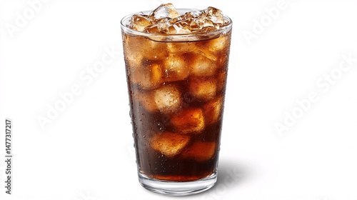 cola with ice