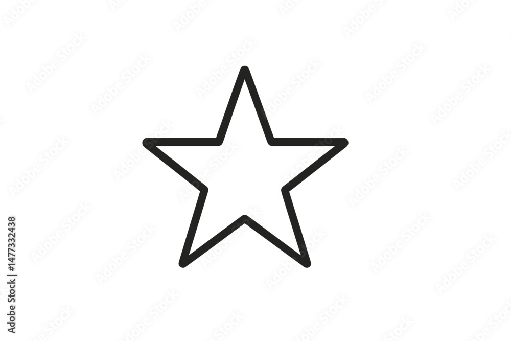 Star vector icon design with a minimalist style, perfect for various applications and graphic projects Star vector icon design with a minimalist style, perfect for various applications and graphic projects