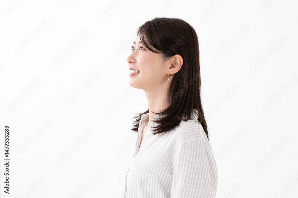 女性の横顔 女性の横顔