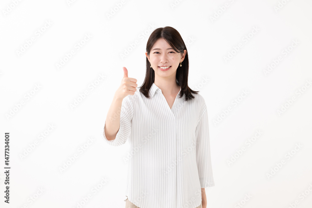 笑顔の女性 笑顔の女性