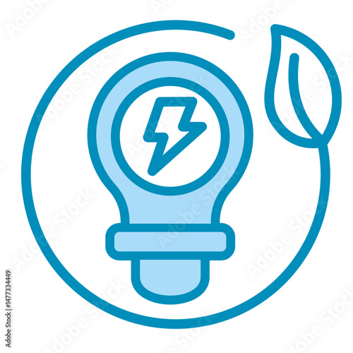 Renewable Energy  Icon Element For Design	