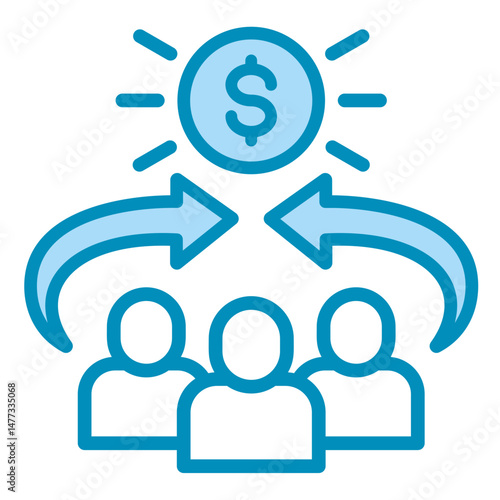 Shared Economy  Icon Element For Design	