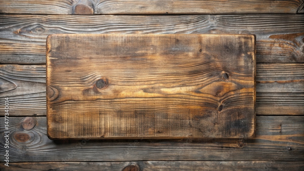 Rustic Weathered Wooden Board on Dark Wood Grain Background Ideal for Vintage Design Projects and Textured Backdrops Rustic Weathered Wooden Board on Dark Wood Grain Background Ideal for Vintage Design Projects and Textured Backdrops