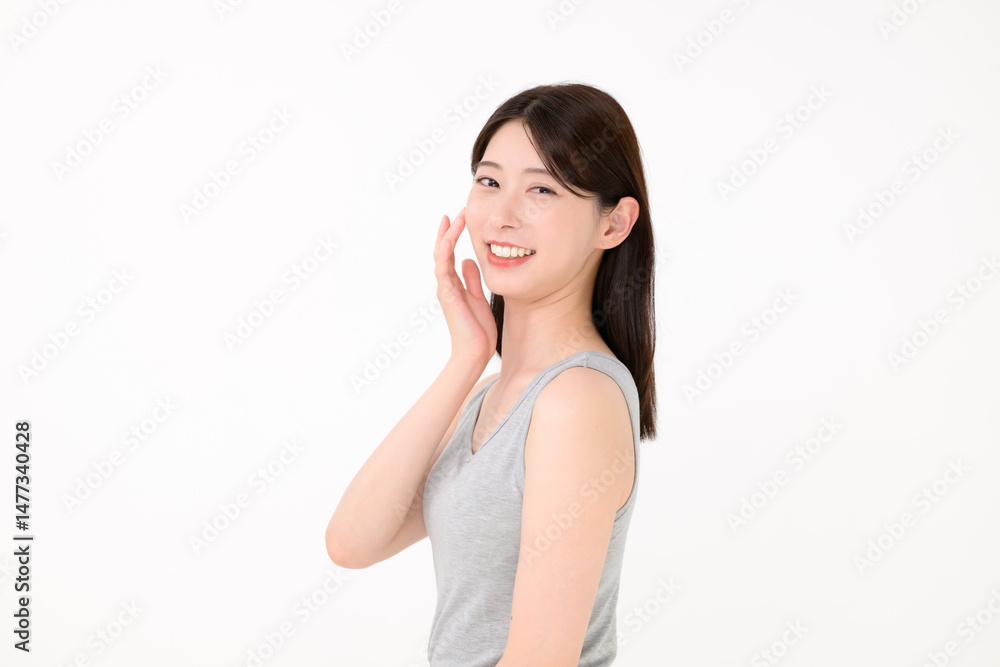 綺麗な歯の女性 綺麗な歯の女性