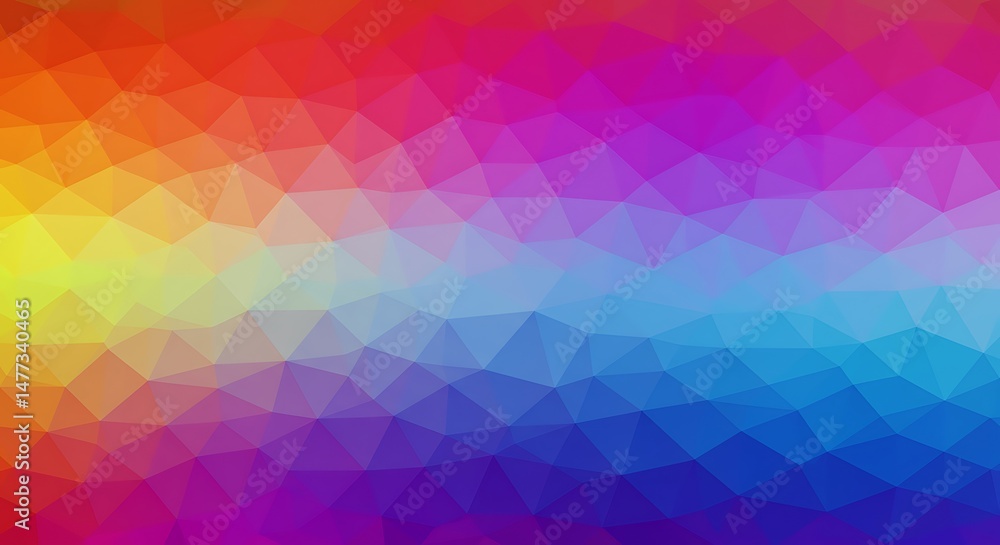 Obraz premium Rainbow Prism Geometry