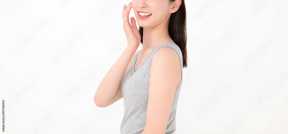 綺麗な歯の女性 綺麗な歯の女性