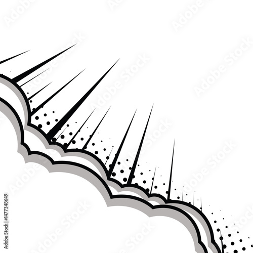 Cloud Halftone Comic Corner