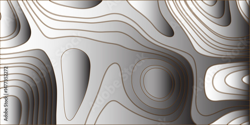 "Create a modern abstract background featuring smooth, topographic-style contour lines in varying shades of gray and brown. The design should have a fluid, organic appearance with subtle gradients.