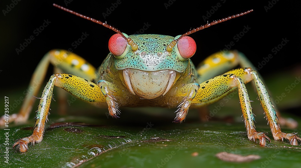 Fototapeta premium Colorful Insect Macro Shot.